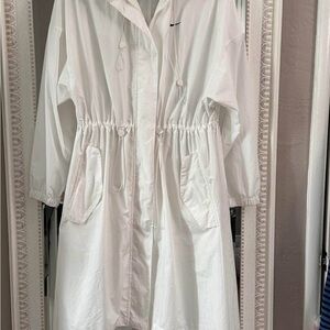 NIKE Hooded Windbreaker Trench SZ M